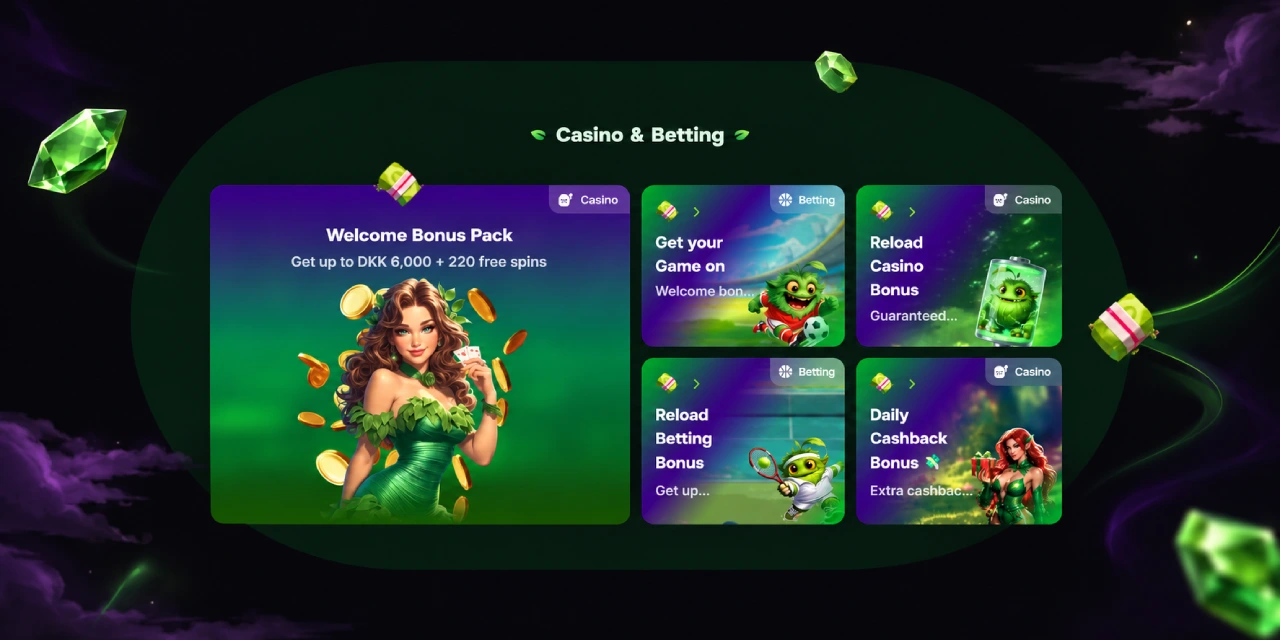 Verde Casino velkomstbonus og betting bonusser Danmark